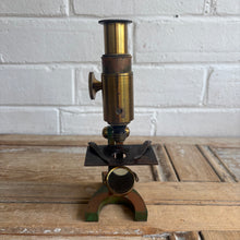 Load image into Gallery viewer, Antique c.1890 French Brass Field Microscope
