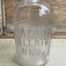 Load image into Gallery viewer, Antique Apothecary Chemical Bottle - Nitric Acid
