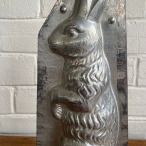 Antique Tall Standing Rabbit Mold 12-1/4”h Made by Laurosch in Germany