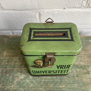 Vintage Dutch University Fundraiser Tin