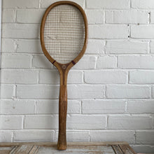 Load image into Gallery viewer, Rare Vintage Narragansett Machine Co. wooden Tennis Racquet c1930
