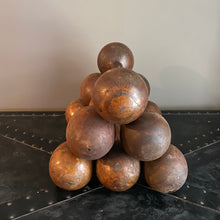 Load image into Gallery viewer, Antique Wooden Dumbbell Set/2
