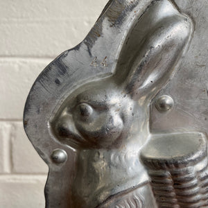 Antique Standing Rabbit with Basket Mold #20 Made in Germany by Laurosch 9”h