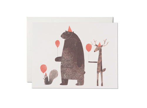Party Animals Birthday Greeting Card by Jon Klassen for Red Cap Cards