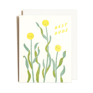 Best Buds Letterpress Card by Homework Letterpress Studio