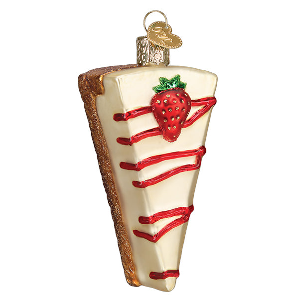 Cheesecake Glass Ornament by Old World Christmas