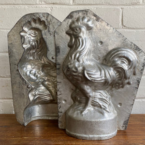 Antique German Standing Rooster Chocolate Mold #15