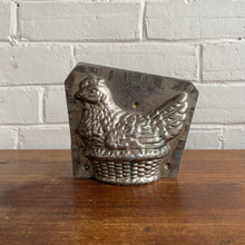 Load image into Gallery viewer, Antique Nesting Hen on Basket Chocolate Mold #17
