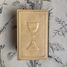 Load image into Gallery viewer, Antique 1859 Swedish Psalm Book with Carved Crucifix Cover c1888
