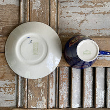 Load image into Gallery viewer, Vintage English Hand Painted Teacup and Saucer
