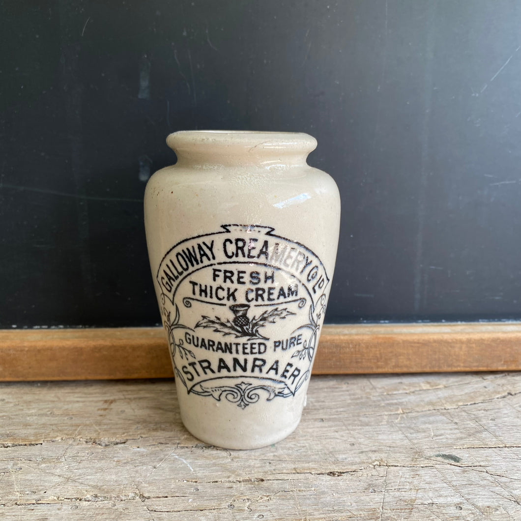 Antique Galloway Creamery Co. Ltd. Stoneware Cream Pot