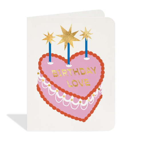 Vintage Cake Birthday Love Card