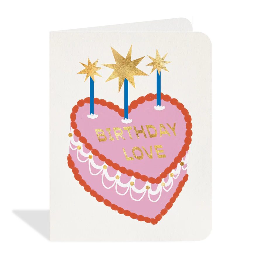 Vintage Cake Birthday Love Card