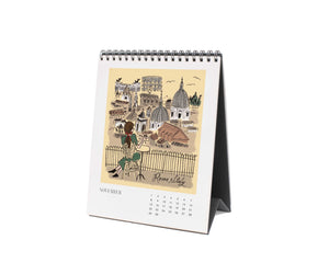 2026 Travel Sketchbook Desk Calendar by Rifle Paper Co