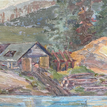 Load image into Gallery viewer, Vintage Farm Landscape Painting
