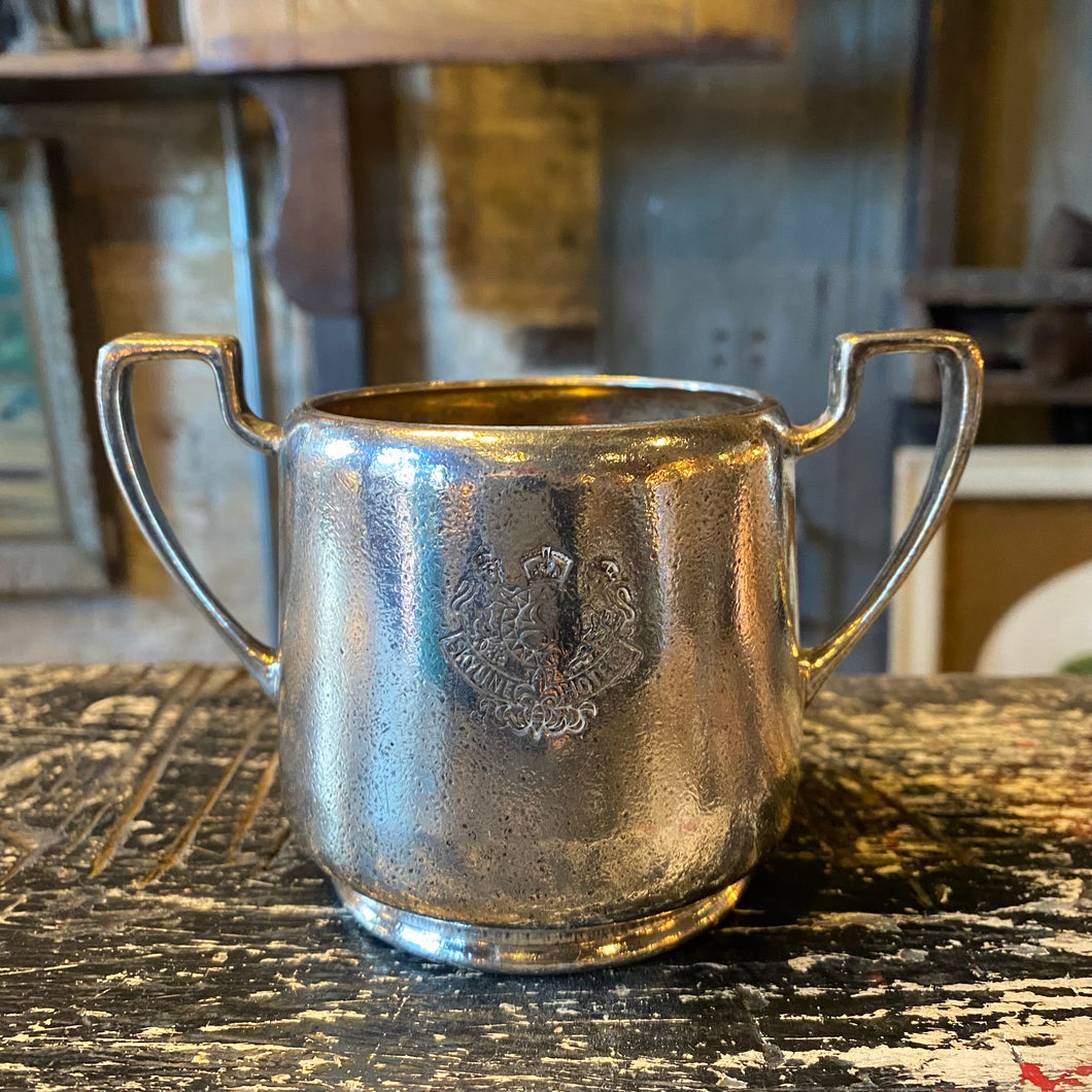 Vintage Silverplated Open Sugar Bowl - Skyline Hotel