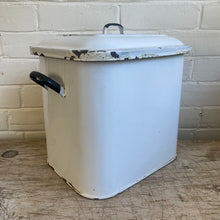 Load image into Gallery viewer, Vintage Enamel Bread Box c1950s

