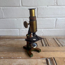 Load image into Gallery viewer, Antique c.1890 French Brass Field Microscope
