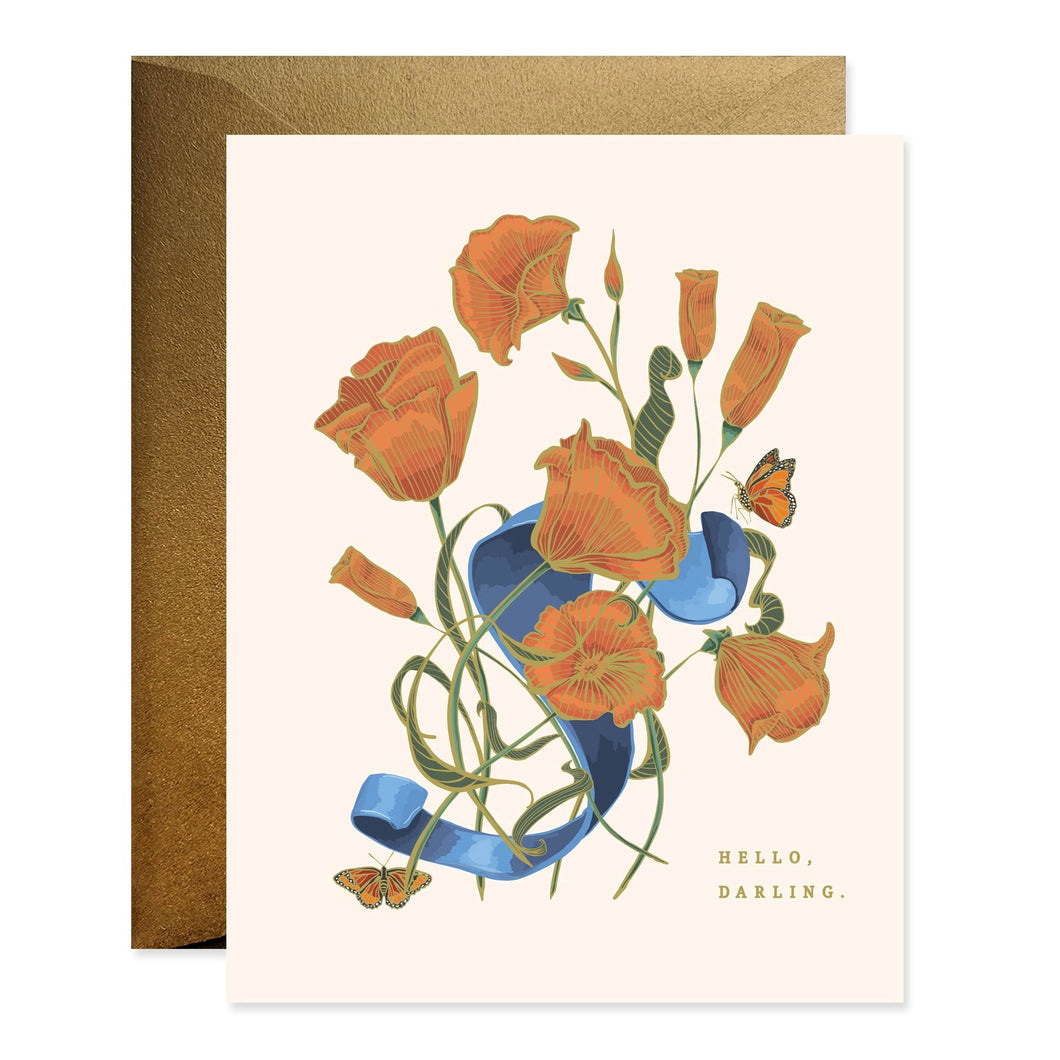 Hello Darling Card by Good Juju Ink