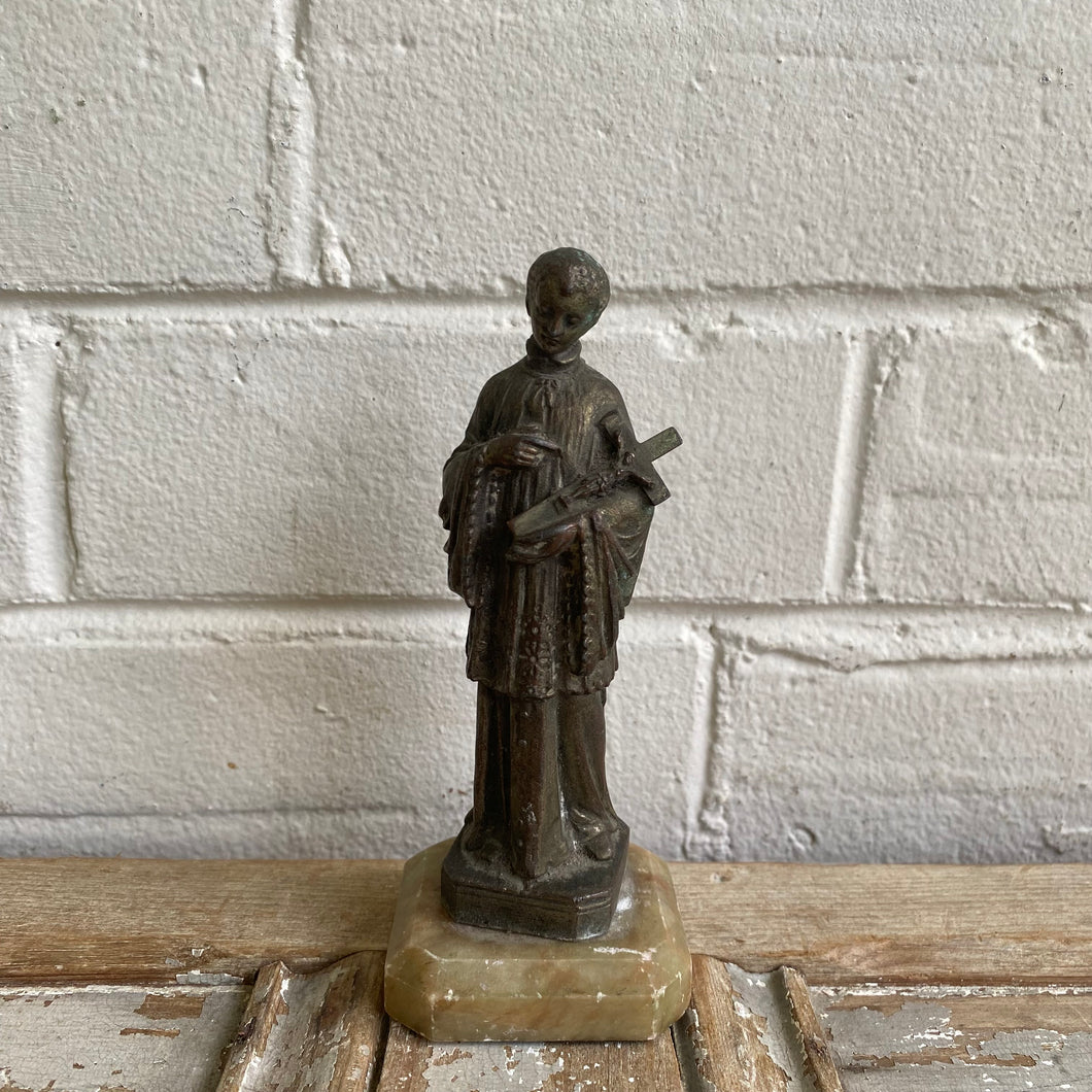 Antique French Speltre Statue of Saint John Vianney