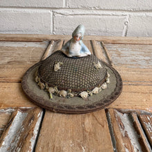 Load image into Gallery viewer, Antique 1920s German Half Doll Hat Pincushion
