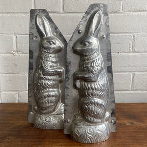 Antique Tall Standing Rabbit Mold 12-1/4”h Made by Laurosch in Germany