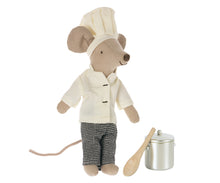 Load image into Gallery viewer, Maileg Chef Mouse with Soup Pot and Spoon
