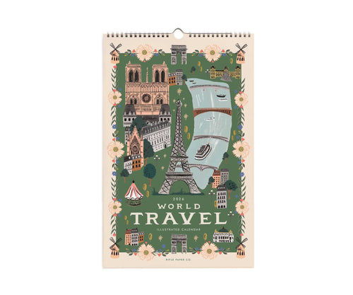 2026 World Travel Wall Calendar by Rifle Paper Co.