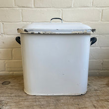 Load image into Gallery viewer, Vintage Enamel Bread Box c1950s
