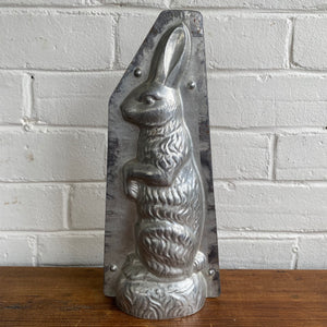 Antique Tall Standing Rabbit Mold 12-1/4”h Made by Laurosch in Germany