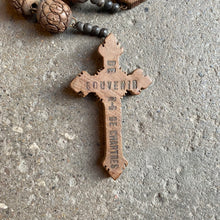 Load image into Gallery viewer, Antique French Wooden Rosary - Notre Dame De Chartres
