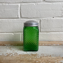 Load image into Gallery viewer, Vintage Green Owens Illinois Glass Shaker Bottle
