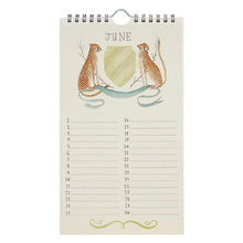 Load image into Gallery viewer, Animal Crest Birthday Calendar
