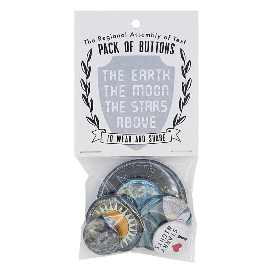 Earth + Moon Button Pack