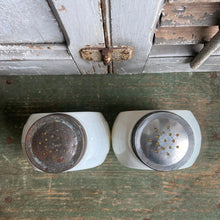 Load image into Gallery viewer, Vintage Anchor Hocking Vitrock Salt + Pepper Shakers
