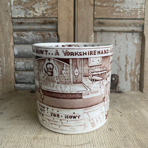 Antique English Transferware Novelty Mug c1930s