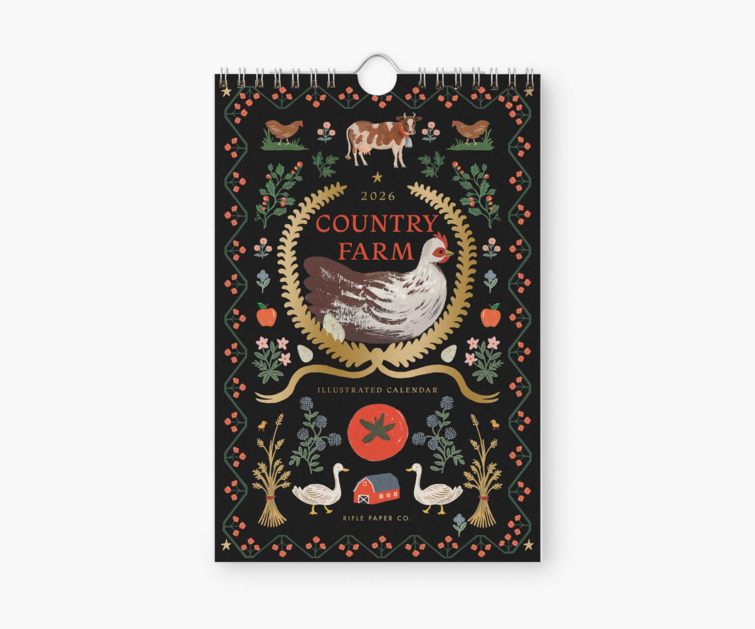 2026 Country Farm Kitchen Calendar