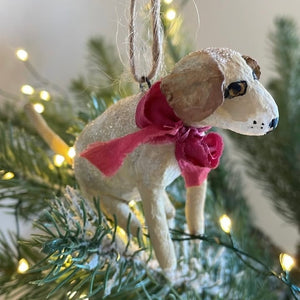 Handmade Spun Cotton Christmas Ornaments