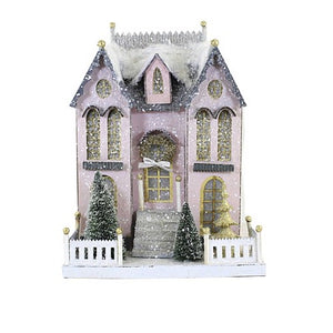 Pastel Pink Paper Mache Manor House by Cody Foster & Co.