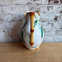 Load image into Gallery viewer, Antique Minton Majolica Bamboo Pitcher
