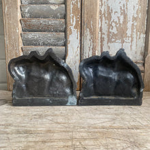 Load image into Gallery viewer, Antique Grazing Horses Cast Iron Bookends c1920
