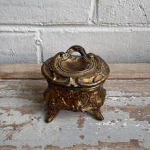 Load image into Gallery viewer, Antique French Gilt Jewelry Box c1890
