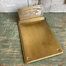 Load image into Gallery viewer, Antique Brass Mini Clipboard c1917 James Richardson and Sons Ltd. Winnipeg
