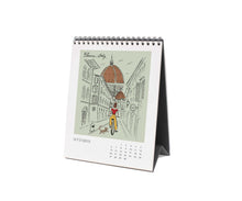 Load image into Gallery viewer, 2026 Travel Sketchbook Desk Calendar by Rifle Paper Co
