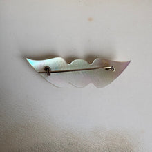 Load image into Gallery viewer, Vintage 1940s Mother of Pearl "Mother" Wings Sweetheart Brooch
