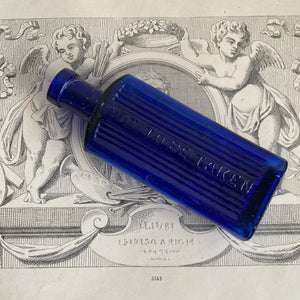 Antique Cobalt Blue Poison Bottle