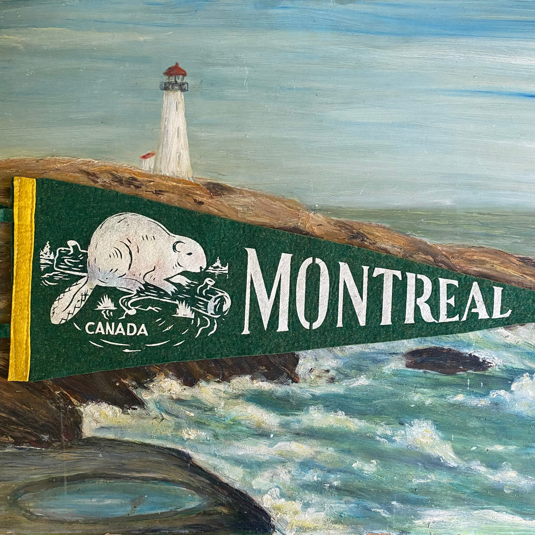 Vintage Felt Pennant - Montreal, Quebec c1960s