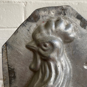 Antique German Standing Rooster Chocolate Mold #15