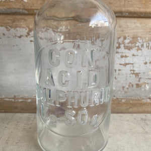Antique Apothecary Chemical Bottle - Sulphuric Acid