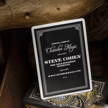 Load image into Gallery viewer, Tycoon Black Luxury Playing Cards by Theory 11
